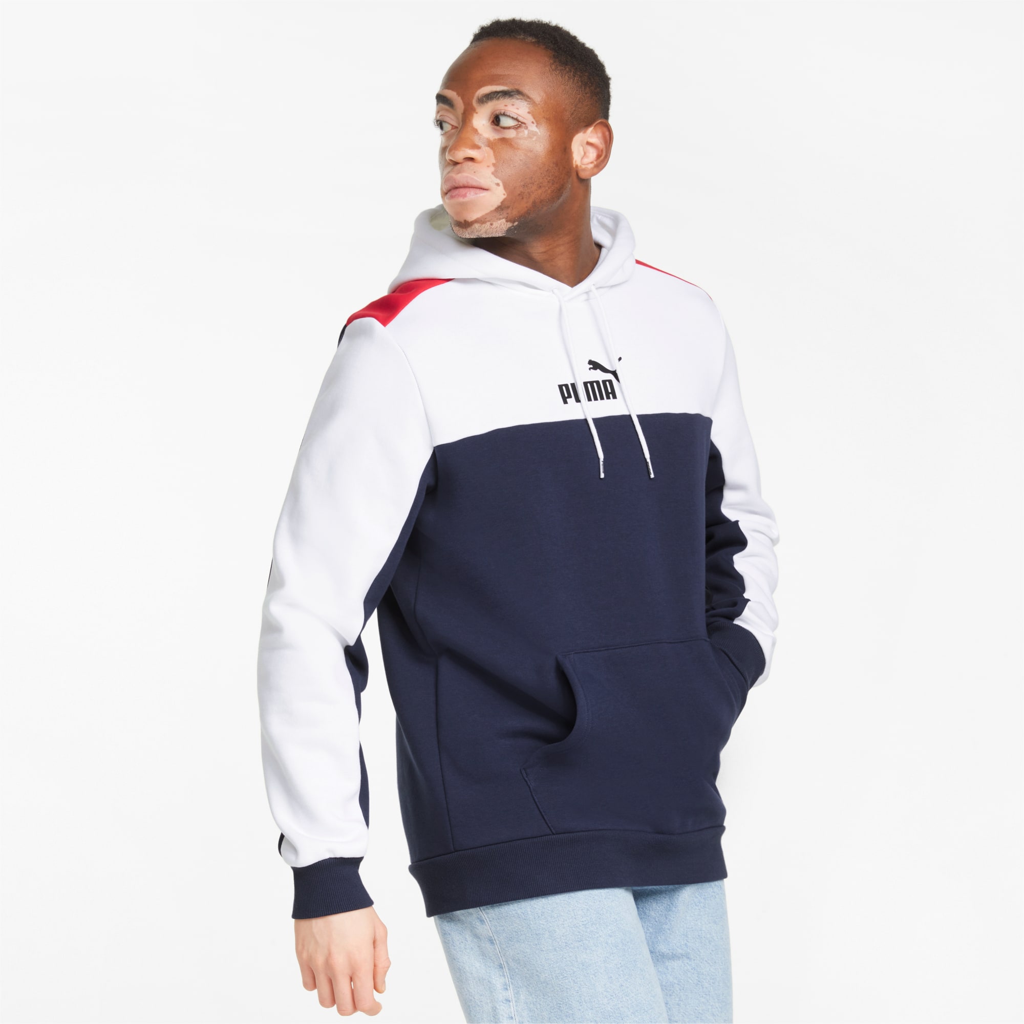 Puma blocked hoodie best sale